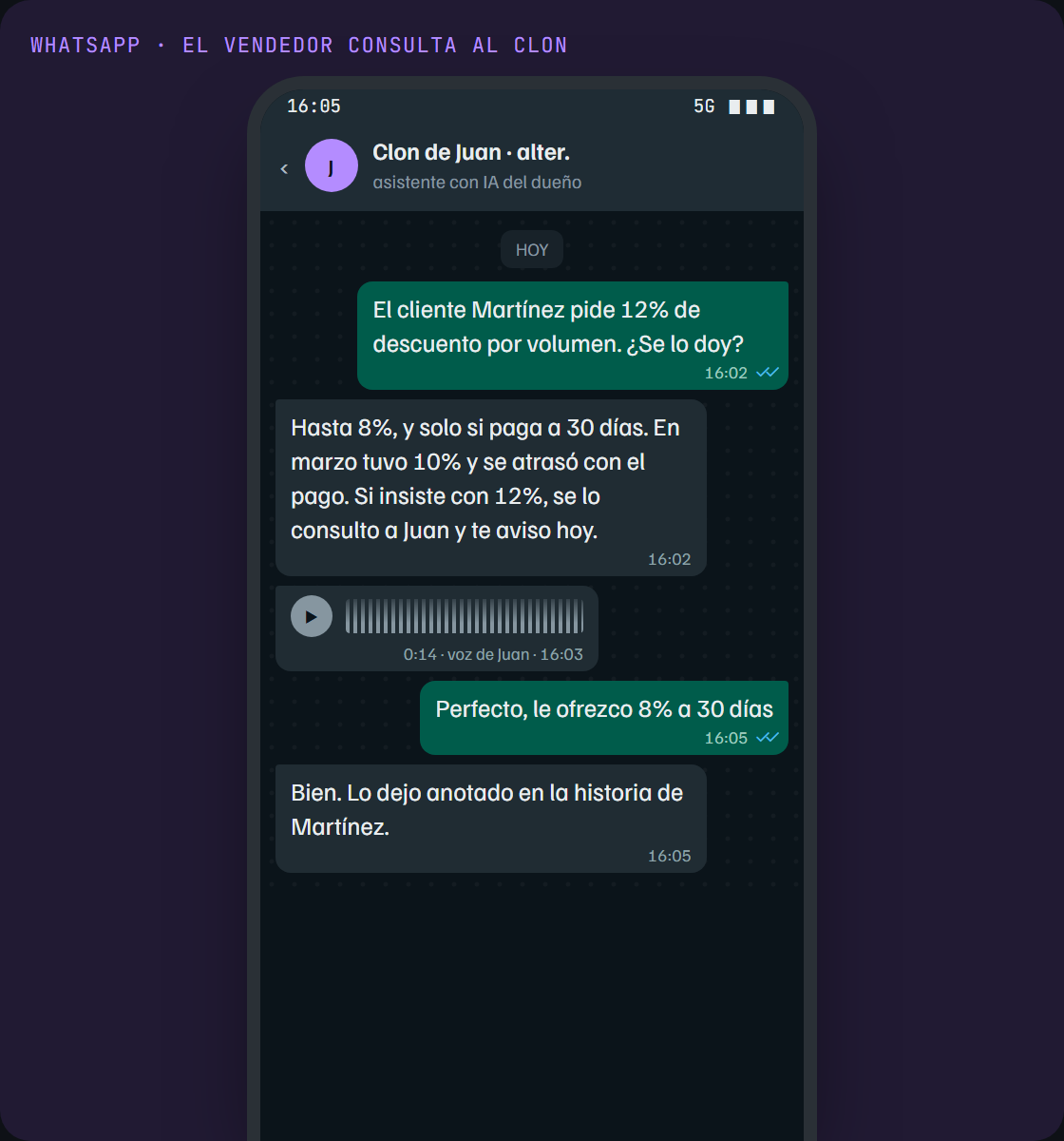 Criterio del dueño · alter.